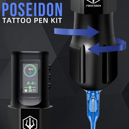 POSEIDON HM127 Professional Rotary Tattoo Machine Kit – Complete Set for Precision and Comfort